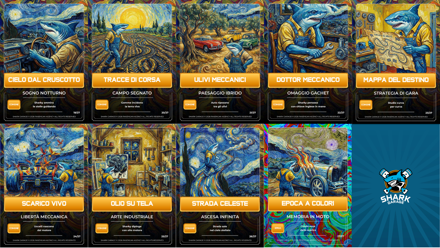 Turbo Card Fisiche Classic - Edizione ''Van Gogh Sharky''