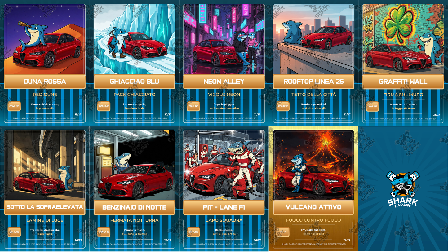 Turbo Card Digitali by Danny Lazzarin | Edizione ALFA ROMEO GIULIA QUADRIFOGLIO