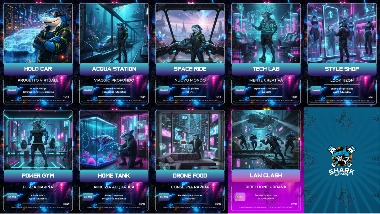 Turbo Card Digitali Classic - Edizione ''Cyberpunk Sharky''