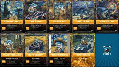 Turbo Card Fisiche Classic - Edizione ''Van Gogh Sharky''