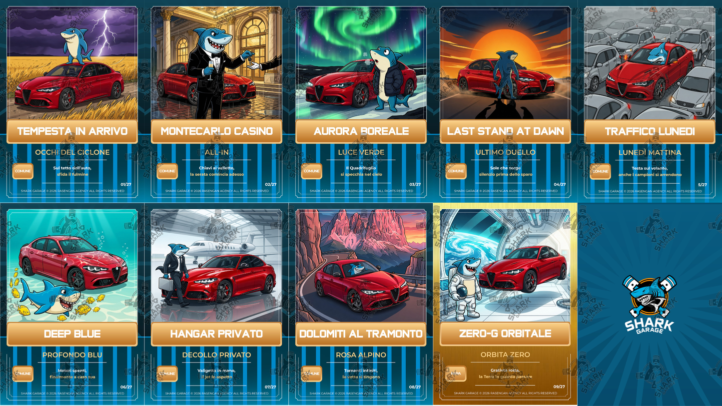 Turbo Card Digitali by Danny Lazzarin | Edizione ALFA ROMEO GIULIA QUADRIFOGLIO