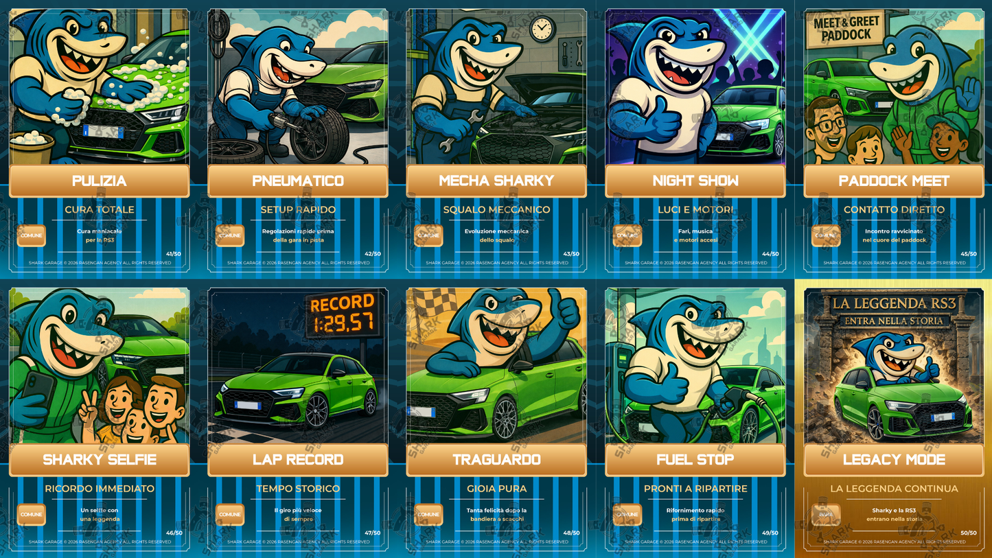 The Shark Box - Audi RS3 Edition | 12 o 36 Buste da 10 Turbo Card