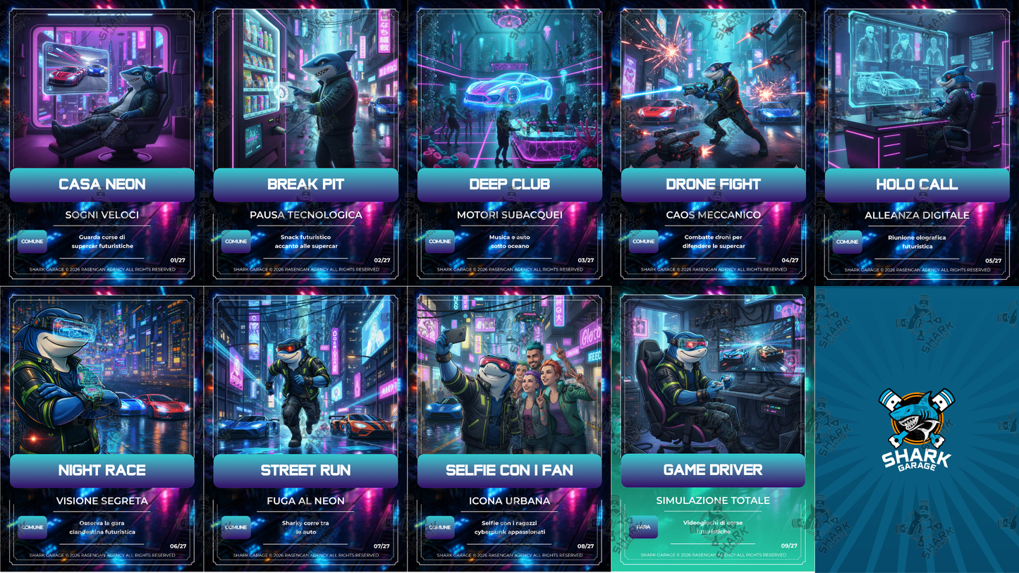 Turbo Card Digitali Classic - Edizione ''Cyberpunk Sharky''