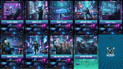 Turbo Card Digitali Classic - Edizione ''Cyberpunk Sharky''