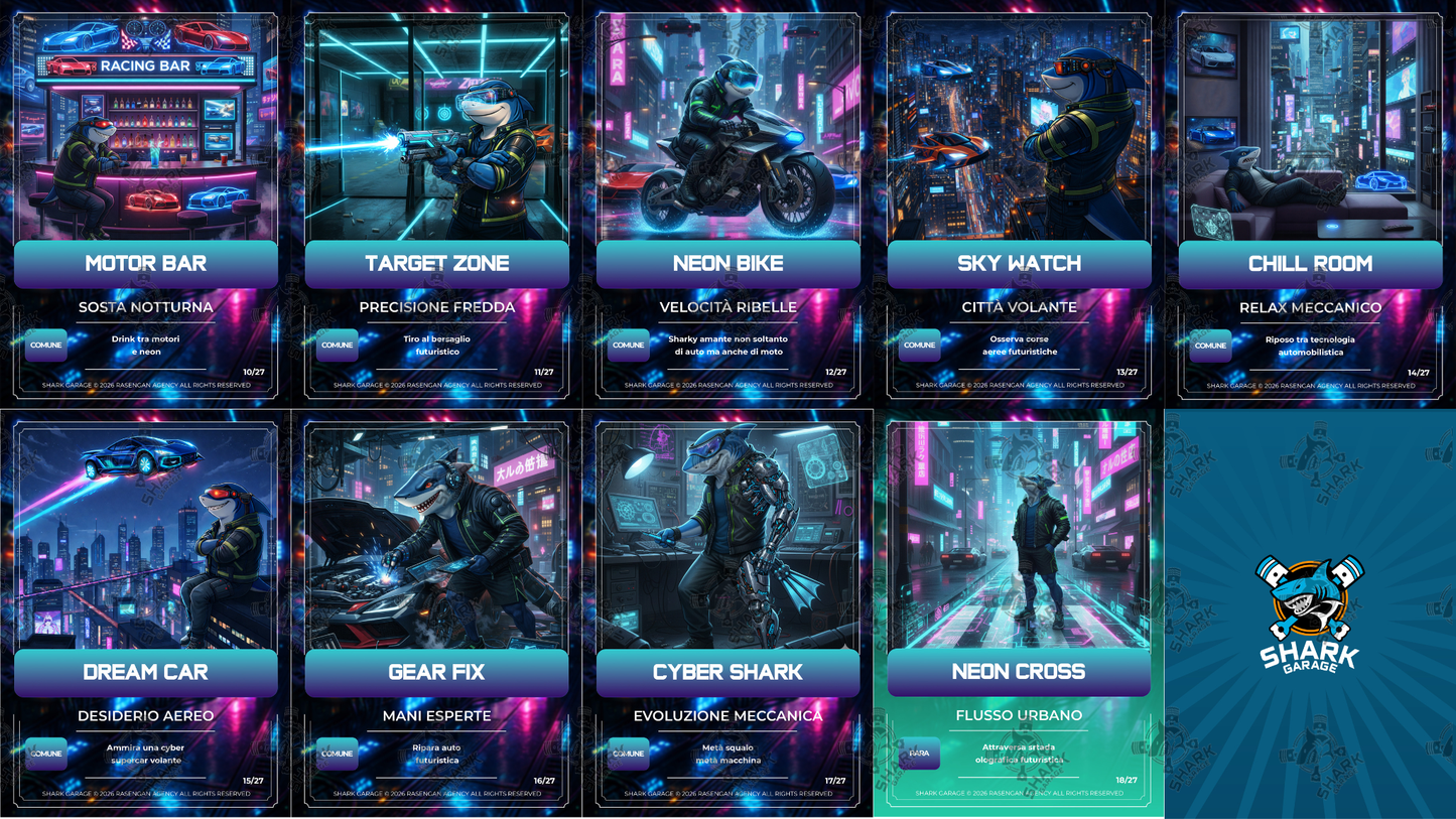 Turbo Card Digitali Classic - Edizione ''Cyberpunk Sharky''