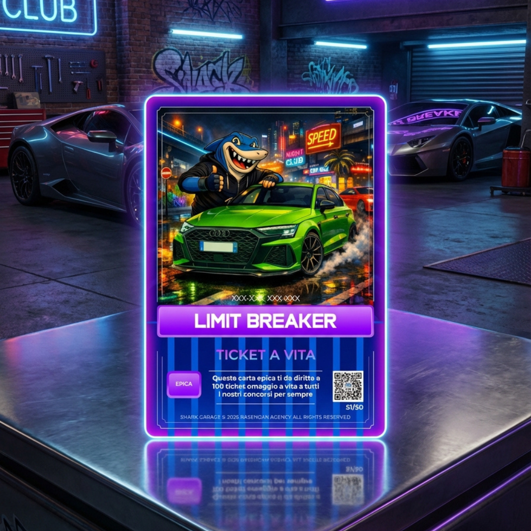 The Shark Box - Audi RS3 Edition | 12 o 36 Buste da 10 Turbo Card